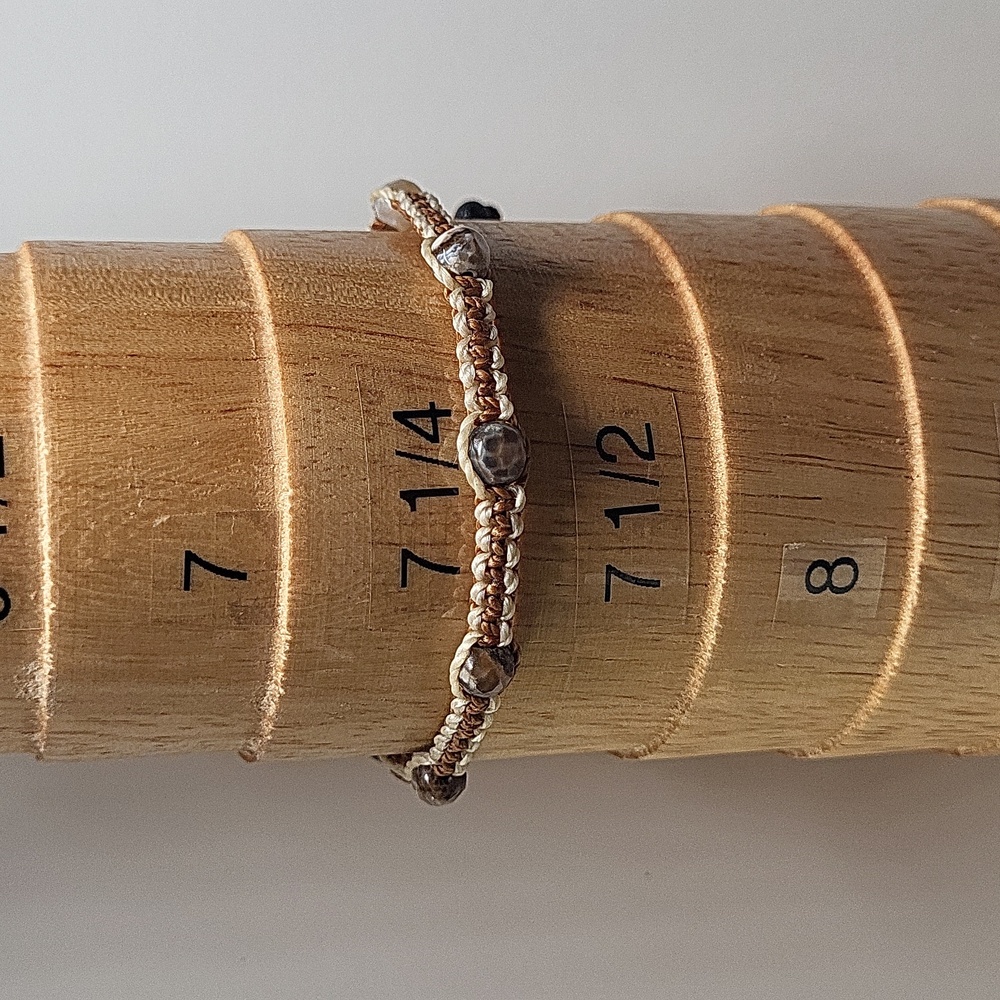 Macramé Adjustable 'Friendship Style' Bracelet - Picture 2 of 5